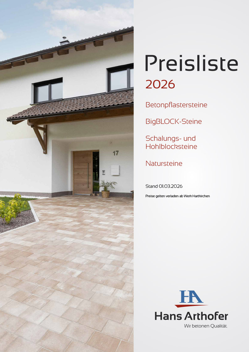 Preisliste 2026